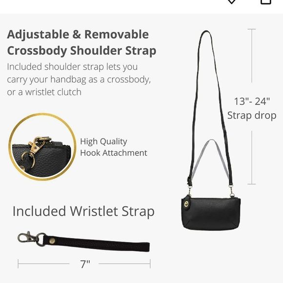 Joy Susan three way mini cross body GREEN NWT - Picture 7 of 8